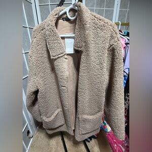 PRETTYGARDEN Faux Fur Winter Coat • Button Down • Lapel • XXL • NWT